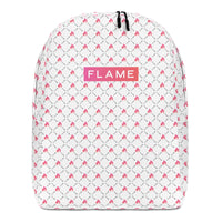 Minimalist Backpack Flame Pattern