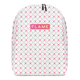 Minimalist Backpack Flame Pattern