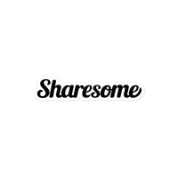 Bubble-free stickers Sharesome Logo